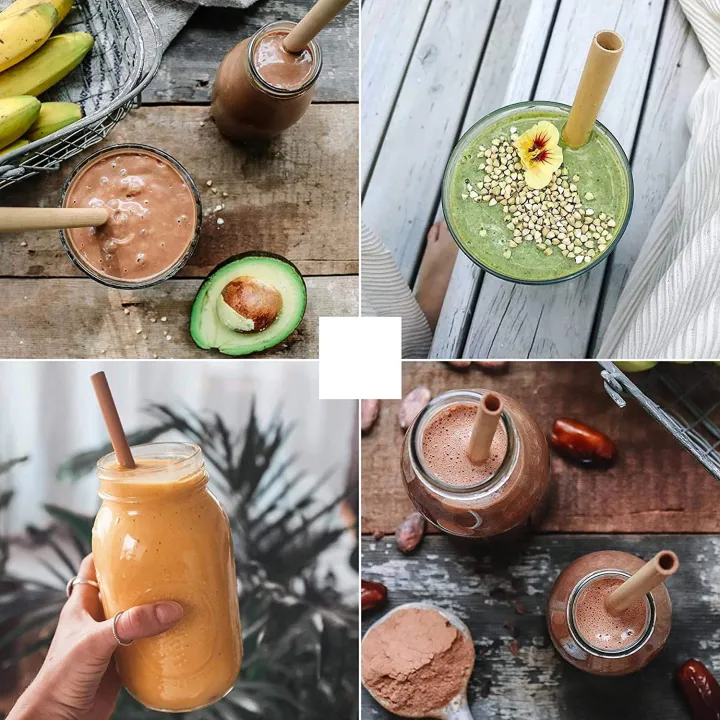 1/10/20Pcs%2020Cm%20Natural%20Bamboo%20Straw%20Reusable%20Drinking%20Straws%20Eco-friendly%20Bamboo%20Cocktail%20Straws%20Bar%20Accessory%20-%20Image%204