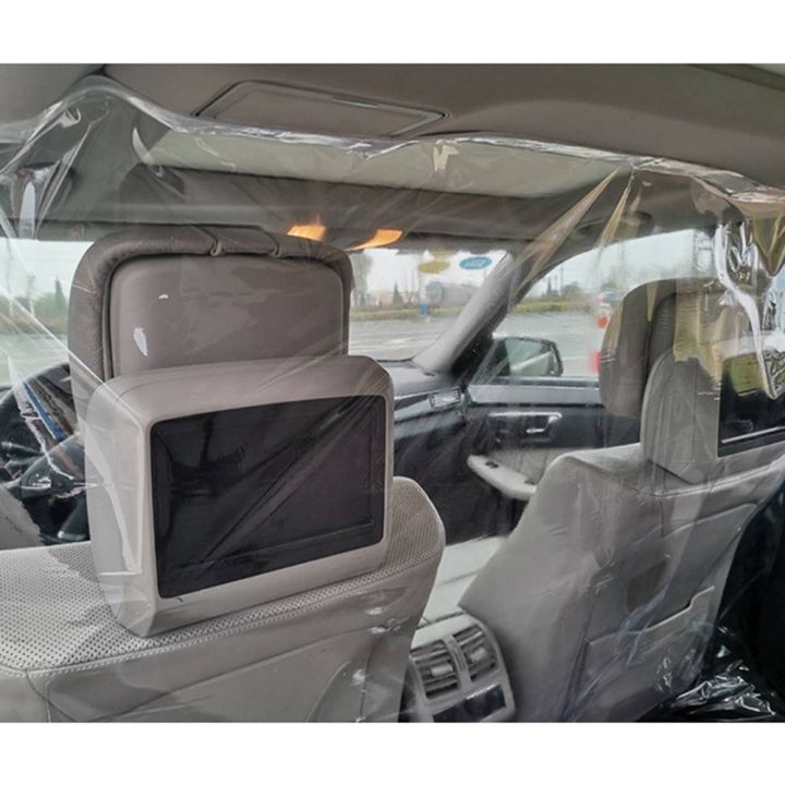 Car Isolation Film Fully Enclosed Transparent Isolation Curtain Protective Film - transparent