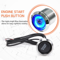 Universal for Car Engine Start Push Button Switch Ignition Starter Kit Blue LED Car Check Eengine Light. 