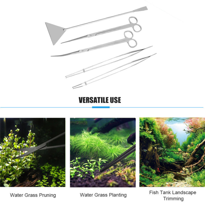 5%20Pcs%20Fishtank%20Stainless%20Steel%20Aquascaping%20Tools%20Aquarium%20Tools%20Kit%20Landscaping%20Cleaning%20Tool%20Tweezers%20Shears%20Spatula%20aquarium%20accessories(with%20a%20canvas%20bag)%20-%20Image%204