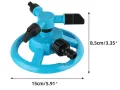 Plastic 3 arm water rotary sprinkler for garden. 