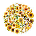 50pcs Sunflower Graffiti Stickers DIY Travel Luggage Phone Guitar Laptop Fridge Cartoon Decal Sticker Bottle Cup Sticker Stationery Sticker. 