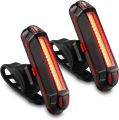 Ultra Bright Bike Tail Light, USB Rechargeable Taillight, Waterproof Bicycle LED Rear Light for Road MTB Mountain Bikes, Helmets. Easy to Install for Cycling Safety Flashlight Bicycle Accessories. 