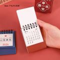 Cute Mini 2026 Desk Calendar Coil Binding Flip Desktop Calendar Cartoon Daily Planner Office School Supplies. 