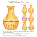 Aroma Diffuser 300ML Aromatherapy Essential Oil Diffuser Air Humidifier Purifier Vase Shape Mist Maker with LED Lights for Home & Office. 