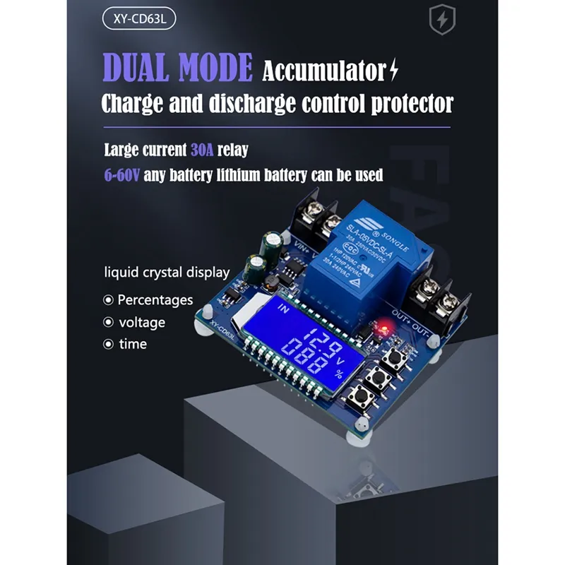 DC6-60V 30A Storage Battery Charging Control Module