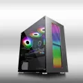 ARMAGGEDDON TRON VII MIRCO-ATX GAMING PC CASE (BLACK). 