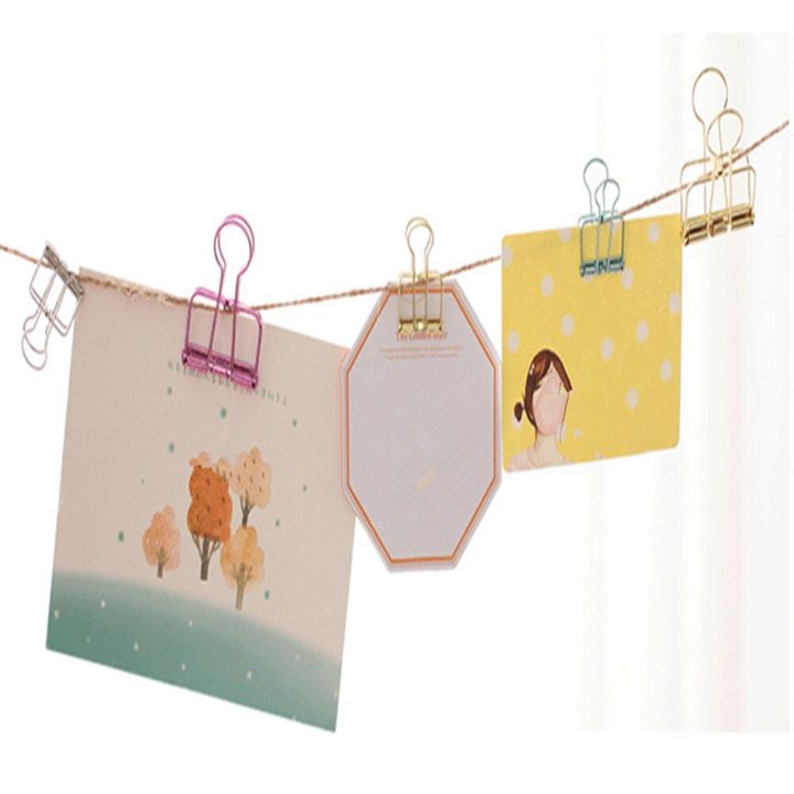 Paper%20Clip%20Bookmark%20Binder%20Metal%20Clamp%20Clips%20Multicolor%20Office%20Supplies%20School%20Student%2019Mm(Green%20-19Mm)%20-%20Image%206