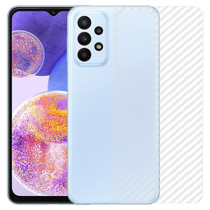 A23 Carbon Fiber Screen Protector 3D Back Skin Ultra Thin Protective Film Anti Scratch Back Sticker For Samsung Galaxy A23