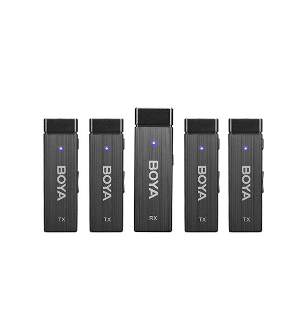 Original BOYA BY-W4 Ultra-Compact Four-Channel 2.4GHz Wireless Microphone System  – 1 Year International Brand Warranty