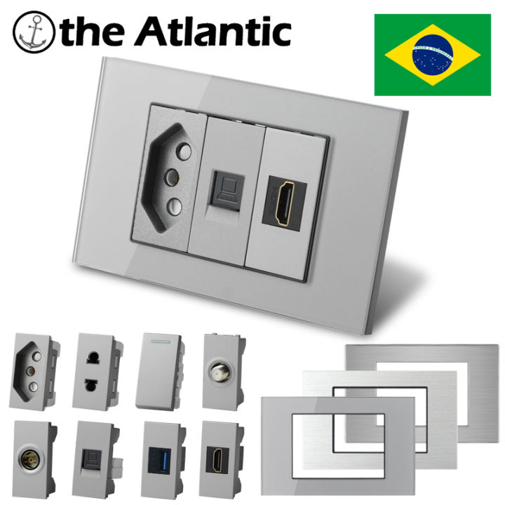 T1 Series- Diy Socket Brazil Socket Module Power Socket Tv Rj45 Cat6 ...