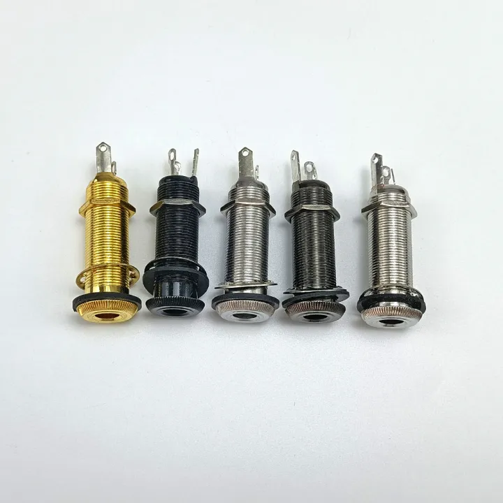 Guitar Bass Pickup Threaded Cylinder Jack Output Input Plug Socket ...