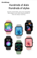 Anedshaop Awei H25 Smart watch 1.83-inch screen 100+ sports modes One-touch Bluetooth call Waterproof New rate IP67 heart rate blood pressure blood oxygen smartwatchs for men women couple. 
