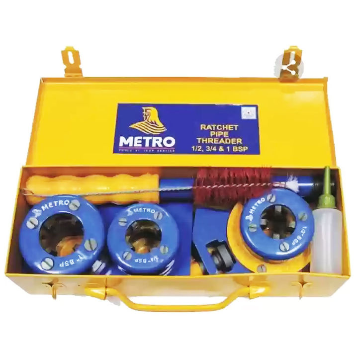 Ratchet%20Pipe%20Threader%20Die%20Set%20-%20Metro%20-%201/2",%203/4",%201"%20-%20BSP%20-%20Dies%20Ratchet%20Manual%20Plumber%20Pipe%20Threading%20Kit,%20Threading%20Work%20of%20Galvanized%20Pipe%20and%20Iron%20Pipe%20-%20Image%204