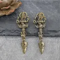 Brass Elephant Keychain - God of Wealth Lucky Car Accessory. 