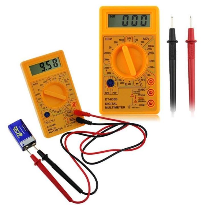 Dt830B Digital Multimeter Manufacturer Direct Sale, Durable, Student, Family, General Electrical Test Yellow