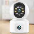 ITECH 6MP WiFi Camera with Dual Screens Two-Way Audio Baby Monitor Indoor PTZ IP Cameras CCTV Surveillance Home Security ICSee WID. 