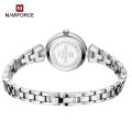 NAVIFORCE NF 5034 Wrist Watch Two Movement Quartz Men Watch 3ATM Business Male Watch Week Date Calendar Alarm Backlight Timer Wristwatch for Women with Stainless Steel Strap curren naviforce Band Warranty Ge. 
