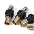 1Pc Black Connector BNC Female Jack to RJ45 Male Plug RF Adapter Coaxial. 