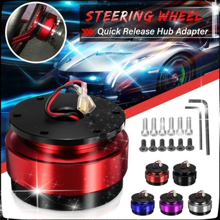 Universal%20Aluminum%206%20Hole%20Car%20Auto%20Quick%20Release%20Steering%20Wheel%20Snap%20Off%20Hub%20Adapter%20Boss%20Kit%EF%BC%88Purple%EF%BC%89%20-%20Image%203