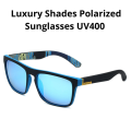 Sunglass Sunglasses Polarized Sunglasses Luxury shades Sunglasses Women Men Unisex Sunglasses Eyewear Fashion Sports Riding Sunglasses Classic Sport UV400 Protected Blue Black Blue Grey Multicolor Frame Mirror Blue Lens. 