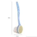 Exfoliating Bath Scrubber And Brush Duo With Handle, Double Sided. 