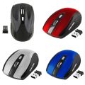 Centechia 2.4GHz Wireless Optical Mouse with USB 2.0 Receiver for PC Laptop - Black + Grey. 