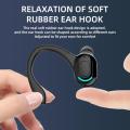 Headphones Stereo Music Machine HiFi Waterproof Earhook Earphones with Microphone Sport Compatible Wireless Wind IPX4. 