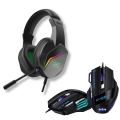 RGB Gaming Headset NexgearX NH-269 + Bloodbat Mouse GM02. 