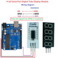 3 Pcs 4 Digital UART TTL232 Serial Port 7Seg LED Digital Display Ascii code Text Display Module Arduino Raspberry Pi DIY. 