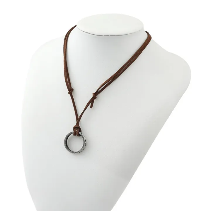 Movie%20Game%20Uncharted%204%20Necklace%20Nathan%20Drake%20Cosplay%20Ring%20Leather%20Code%20Ancient%20Vintage%20Pendant%20Jewelry%20Prop%20-%20Image%203