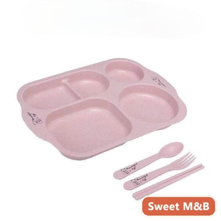 6%20Piece%20Wheat%20Straw%20Plastic%20Divided%20Plates%20for%20Baby,Microwave%20&%20Dishwasher%20Safe,%20BPA%20Free,%20Eco%20Friendly%20&%20Reusable%20Plates,%20Cups,%20Fork,%20Spoon,%20Bowls%20and%20Chopsticks,%20Great%20for%20Kids%20and%20Toddler%20-%20Image%202