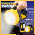 Heavy Duty Super Bright Portable Led Rechargeable Searchlight Torchlight with Side Led/LED Suluh Terang WD-543A. 