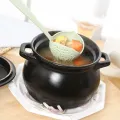 New Soup Spoon Long Handle Kitchen Strainer Solid Color Cooking Colander Kitchen Scoop Plastic Tableware Colander Hot. 