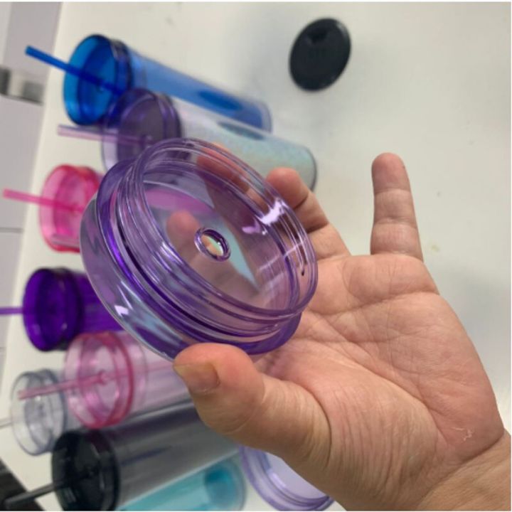 16oz%2019oz%20color%20chang%20cup%20double-layer%20plastic%20straw%20with%20cover%20acrylic%20straight%20cup%20travel%20water%20cup%20tumbler%20wedding%20gift%20-%20Image%207