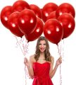 100 pcs Set Red Balloons And Red Confetti Balloons 10 inch Premium Latex Balloons  - Red Party Decorations Wedding Birthday anniversary Decoration fun. 
