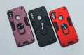 SAMSUNG M11 & A11 Hard Shockproof Armor Back Cover with Finger Holder Ring Back. 