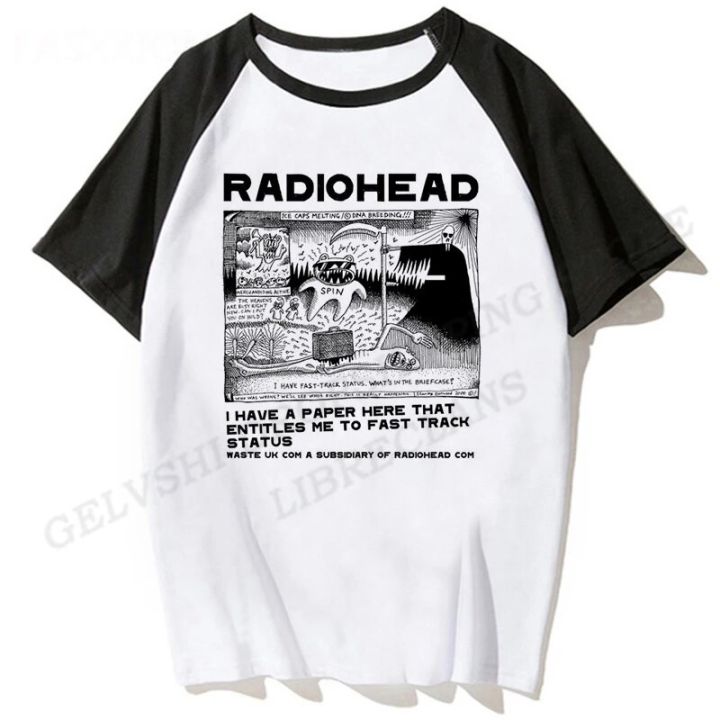 T-shirts 3D Print Vintage Radiohead Streetwear Boys Girls Fashion Summer Round Neck Oversized TShirt Kids Tees Tops Clothing