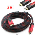 HDMI Male to HDMI Male Cable 2 Meter 4K ULTRA HD HDMI 2.0-3.0 High Speed Desplay Cord 1080-P TV Camera DVD LCD Wire Cp-2-35-1450L. 