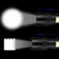 XPE COB LED Flashlight Adjustable Focus Camping Torch Pen Clip Light. 