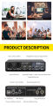 XTUGA E22 Professional 2 Combo Channel Recording Audio Interface Sound Card with Monitoring Like Focusrite Scarlett 2i2. 