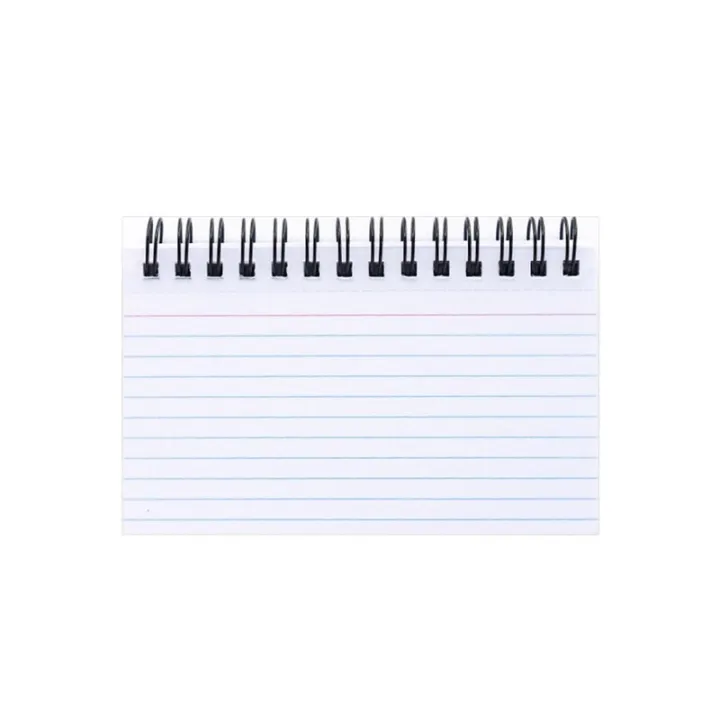 【ZOSR】50 Sheets Index Cards Ruled Flash Cards With Double Covers Record Revision Note Paper With Spiral For School Office Household Memory Learning Taking To Do List