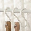 3pcs S Hooks Hanging Mini Plastic White S Shaped Utensils Clothes Towel Spoon Hangers Racks Hooks. 