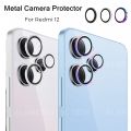 Metal Camera Protector for Xiaomi Redmi 12 5G Global Note 12 Pro Plus Version Back Lens Protective Glass Alloy Ring Cap case. 