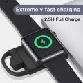 Apple Watch Charger Apple Watch 2 In 1 Magnetic Watch Wireless Charger for Apple Watch Series IWatch 8 7 6 5 SE 4 Fast Charging Dock Station Portable Type C USB. 