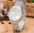 Luxury Women Gold Stainless Steel Quartz Watch Casual Fashion Ladies Wrist Watches Rhinestone Gift Woch Rose Silver. 