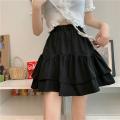 RuffleaWomen's Short Skirt Summer Thin Puffy High Waist Small Hem Skirt Student Design Sense Niche. 