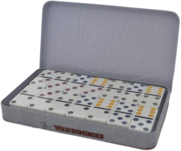Double%20Six%20Color%20Dot%20Dominoes%20Game%20Set%20-%20Premium%20Classic%2028%20Pieces%20Dominoes%20Set%20in%20Tin%20Case%20-%20Six%20Dot%20Domino%20Match%20and%20Educational%20Toy%20-%20Image%207