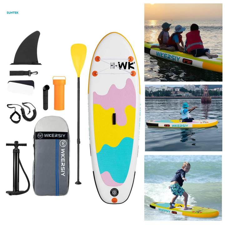 Board Sturdy Children's Paddle Board for Kids Rafting Beach