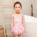 bellylady 2pcs/set ldren suit irl One-piece Swan Cotton Dress suit + ing Cap. 